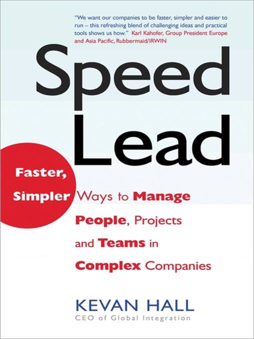 Title details for Speed Lead by Kevan Hall - Available